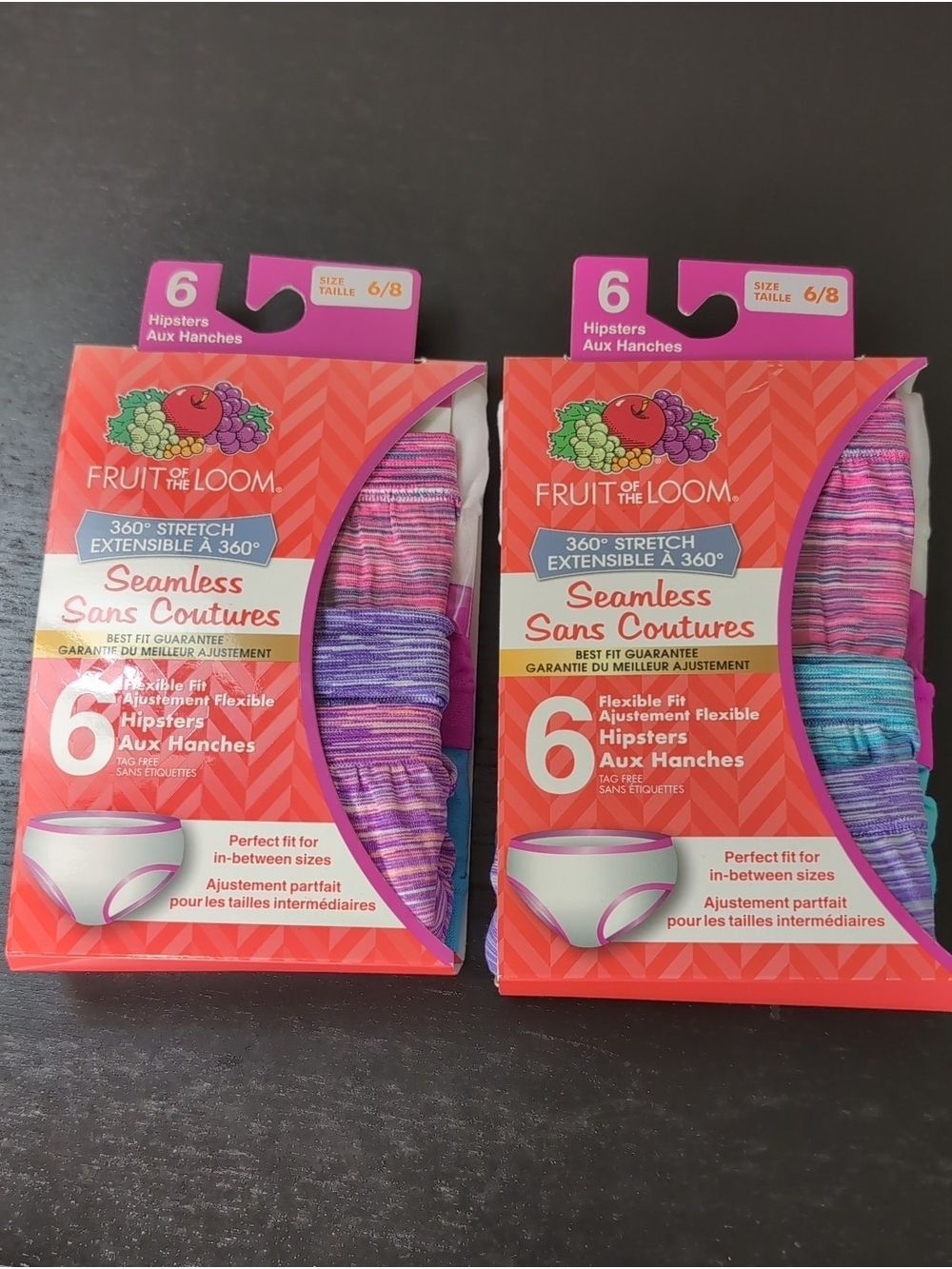 Fruit Of The Loom Girls Underwear Size 6/8 12 Pairs NEW